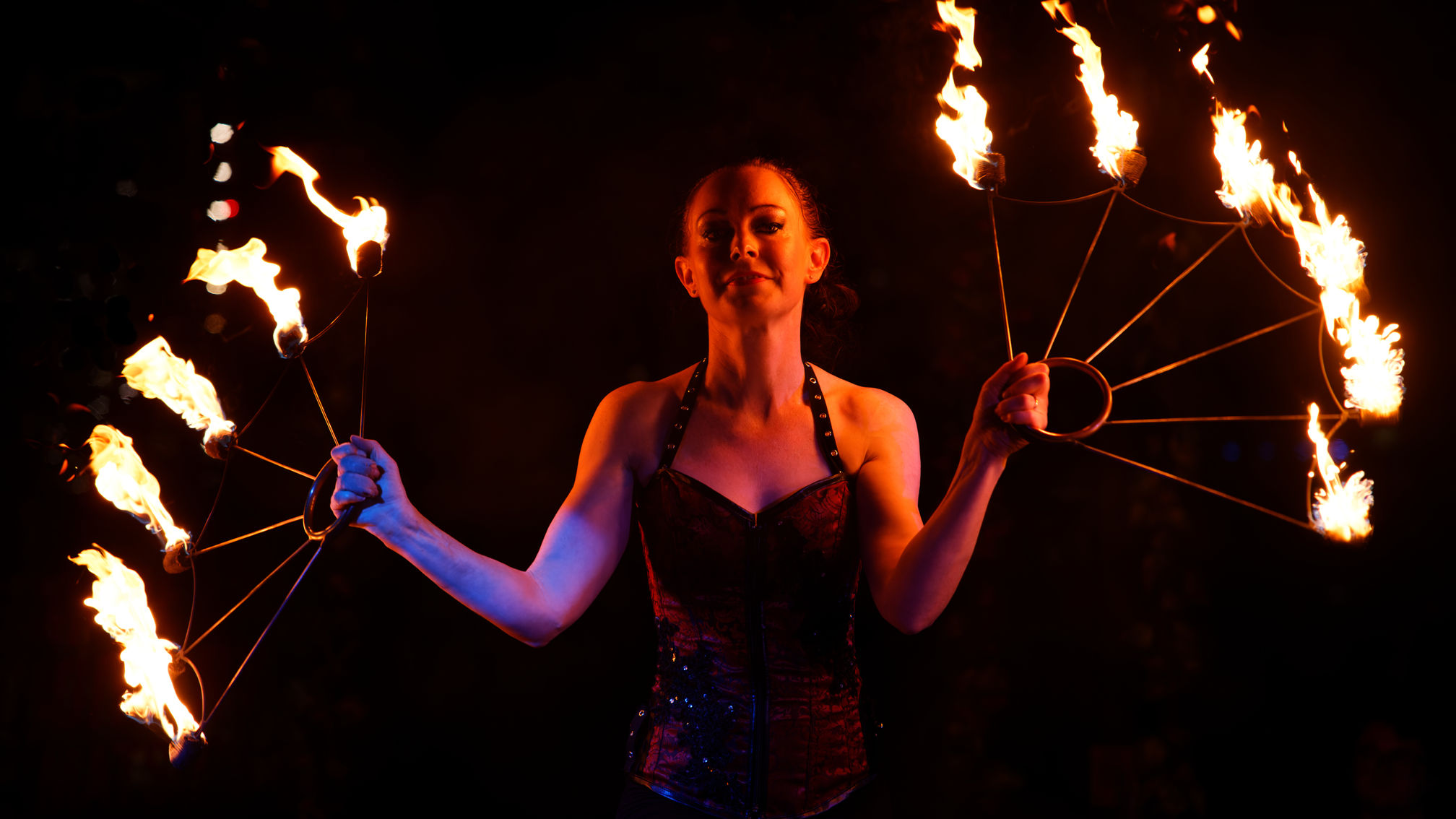 Fire Fans at Steampunk Circus